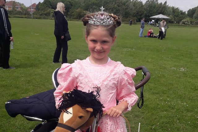 Nine year old Sienna Ormerod, aptly attired as Princess Elizabeth, was the Under 11s fancy dress winner in Thornton Cleveleys Gala