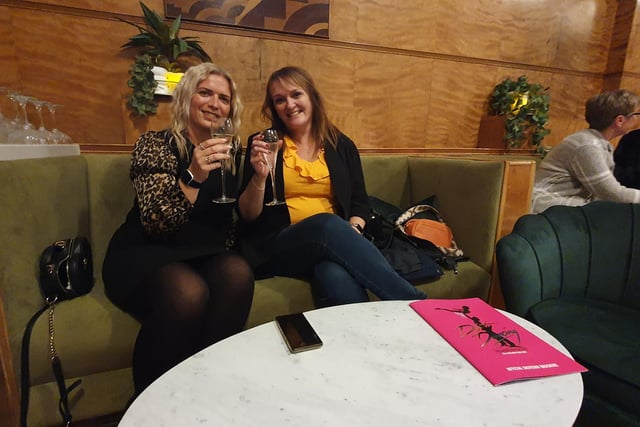 Celebrations as the VIP cocktail bar officially opens, with free prosecco for the occasion