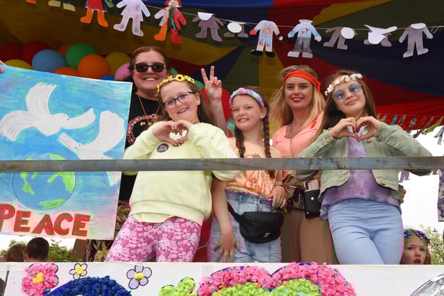 People lined the streets to watch the parade of floats and fancy dress at the Fleetwood Carnival 2022.