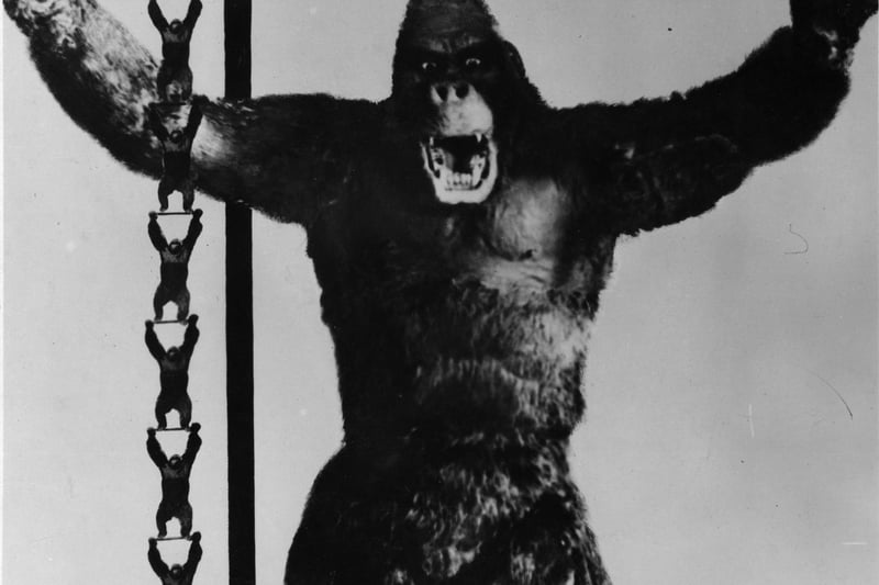 The giant ape, star of the Radio Picture 'King Kong', was up there as a scary one