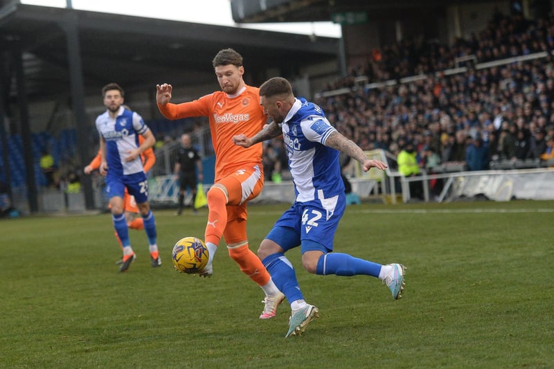 James Husband has been a reliable and consistent member of Blackpool's back three this season.