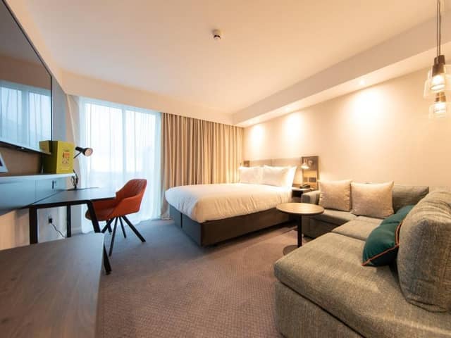 A room at the new Holiday Inn