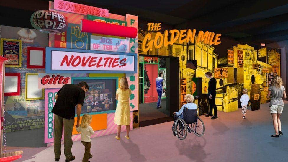 An artist's impression of the Showtown museum which is set to open on Friday. 