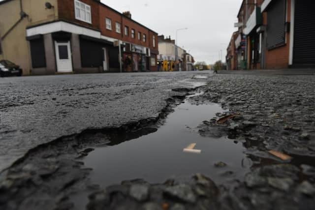 Counting up the craters - there could be almost 105,000 defects on Lancashire's roads by 2025/26 at the current rate