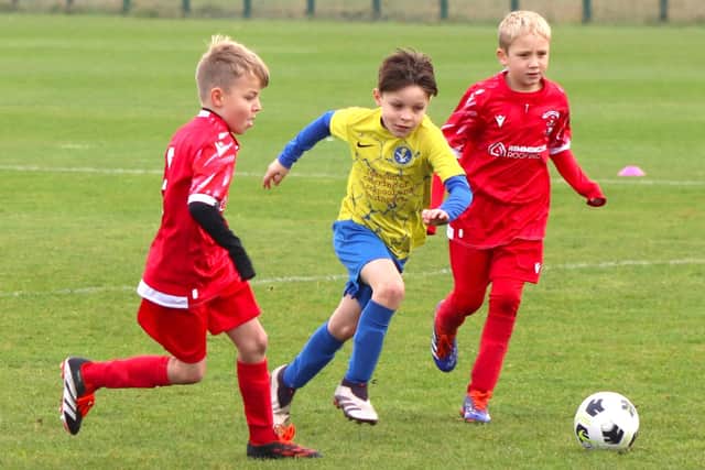 Spirit of Youth Raptors and Thornton Cleveleys Tigers met in the B&DYFL Picture: Karen Tebbutt