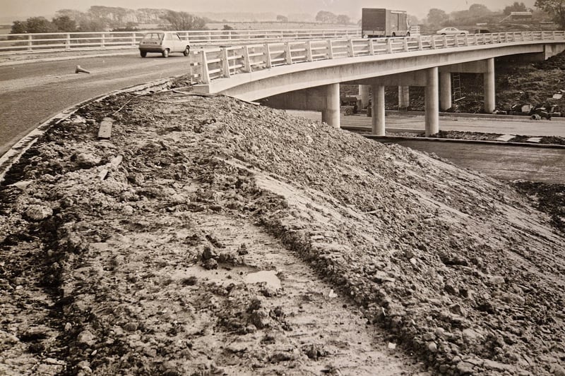 A new bridge over the M55 between Weeton and Kirkham. Undated though, when was this?