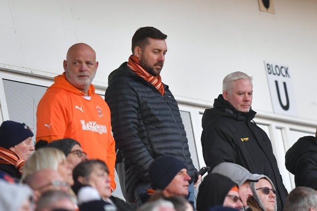 Seasiders supporters at Bloomfield Road for the Portsmouth game.