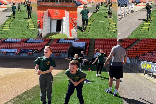 Children enjoy the activities at the BFCCT Fit2Go Festival