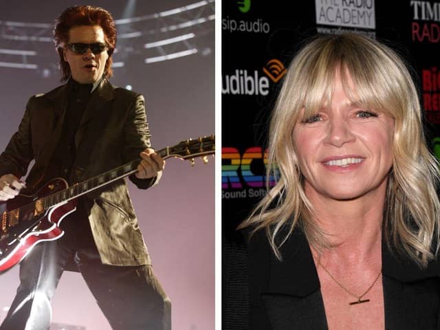Left: Former Duran Duran guitarist Andy Taylor. Right: Blackpool born radio presenter Zoe Ball. Both images: Getty