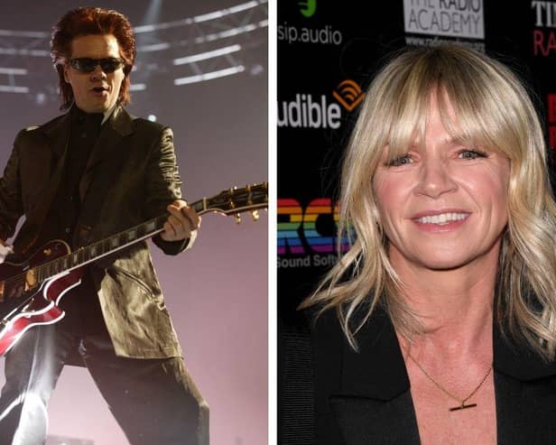 Left: Former Duran Duran guitarist Andy Taylor. Right: Blackpool born radio presenter Zoe Ball. Both images: Getty