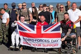 A wellbeing Walk is being staged from Morecambe to Fleetwood in support of Armed Forces Day
