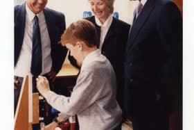 Phil Clayton with Prime Minister John Major in 1996