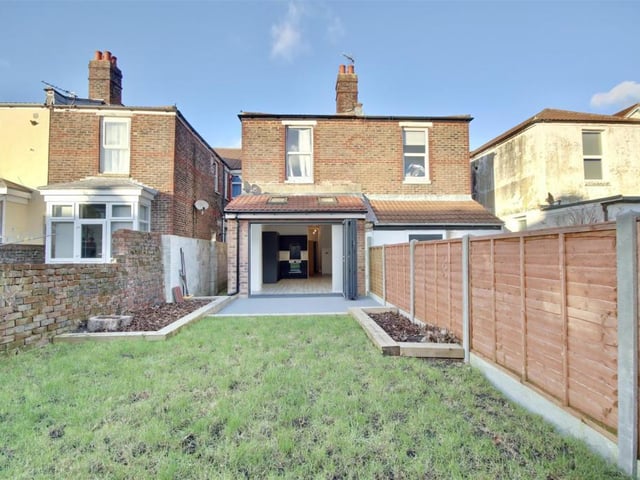 This two bedroom ground floor flat in Stubbington Avenue, Copnor, is on the market for £200,000. It is listed by Bernards.