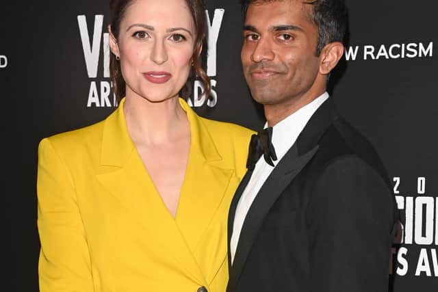 Nicola with her fiance Nikesh Patel. (Photo by Stuart C. Wilson/Getty Images)