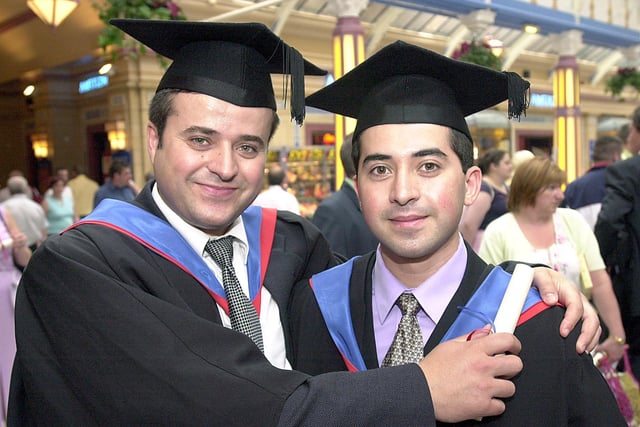 Brothers in arms: Syrians Hadwan Basem and Alarady Syma who studied together at B&FC