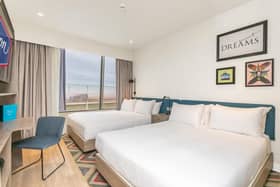 One of the new rooms at Hampton by Hilton