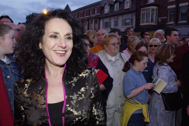 The grand opening of the new Funny Girls on Dickson Rd in the former Odeon building. Birds of a Feather star Lesley Joseph arrives