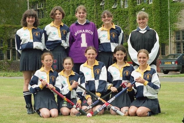 Kirkham Grammar School under 13s winners of the Northern finals of the Le Coq Sportif national mini-hockey championships. Back row (from left): Rachel Sissons, 13; Vicky Wilson, 13, Danielle Hanley, 13; Eleanor Cairns, 12; and Hannah Spacey, 12. Front row (from left): Amy Twambley, 13; Vicky Peters, 13; Jane Meloy (capt), 12; Katie Severns, 12; and Katie Threlfall, 13