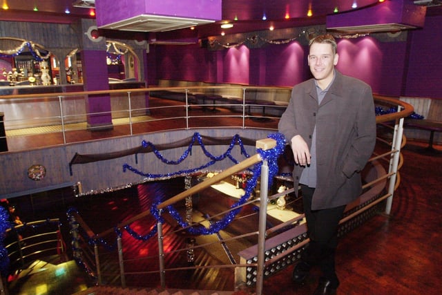 DJ Justin in the Cove Nightclub, 2001