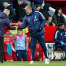 Neil Critchley shakes hands with Nuno Espírito Santo (Photographer Alex Dodd / CameraSport)