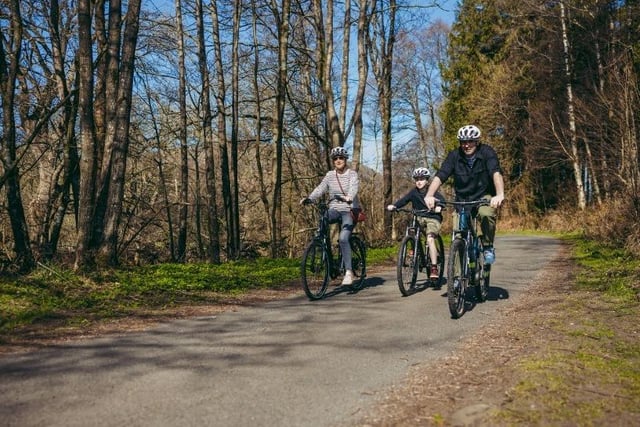 Hire an e-bike and scoot round Dunsop Bridge at the entrance to the famous Trough Of Bowland