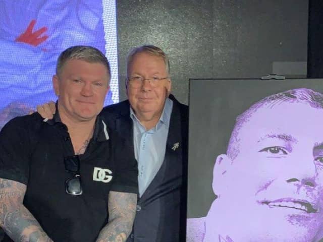 Ricky Hatton remembers his sparring session with Joey Blower's son, James Simmons. Pictured at Viva Blackpool