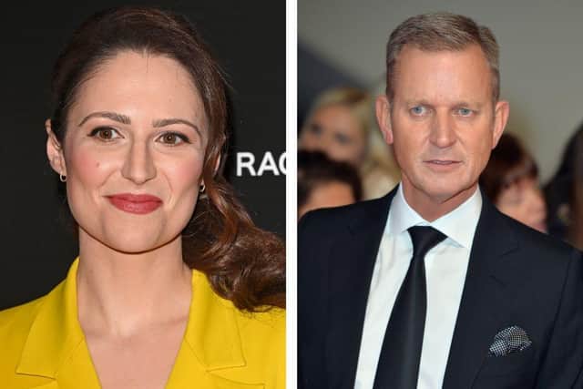 Left: Blackpool's Nicola Thorp. Right: Jeremy Kyle. Images: Getty