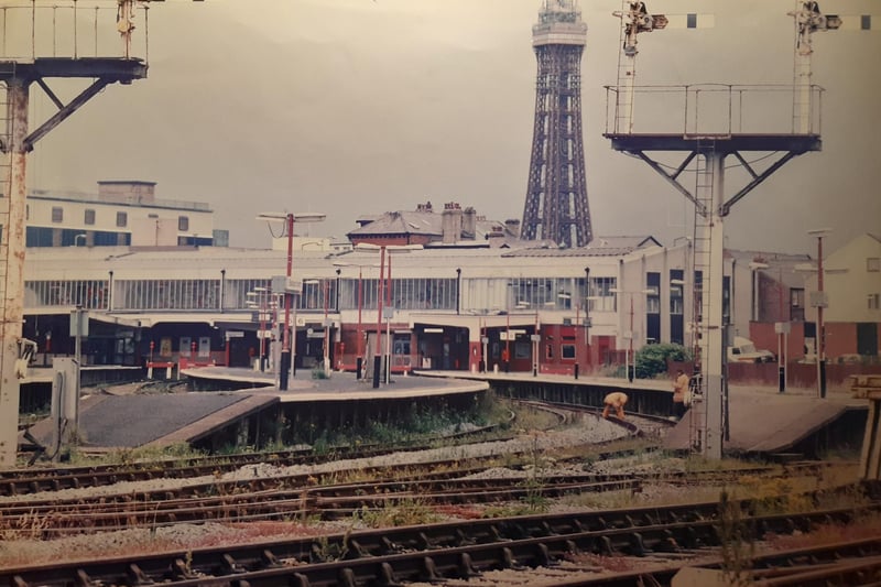 A great scene from the sidings look back to the station - probably mid 90s