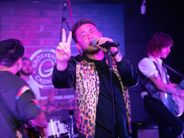 Shane Nolan provided the entertainment at the launch of the revamp at Blackpool's Grosvenor Casino