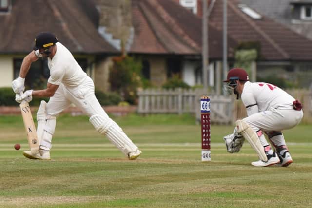 Colwyn Bay batter Will Evans and Lytham wicketkeeper Myles Child both produced key performances in their clubs' encounter Picture: Michelle Adamson