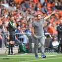 Lampard barks out orders from the Bloomfield Road touchline