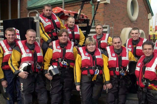Blackpool Lifeboat crew in 2000