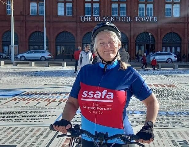 Lynda Slack, from Lytham St Annes, is taking on a 270-mile Ride the Nile challenge to raise funds for SSAFA, the Armed Forces charity