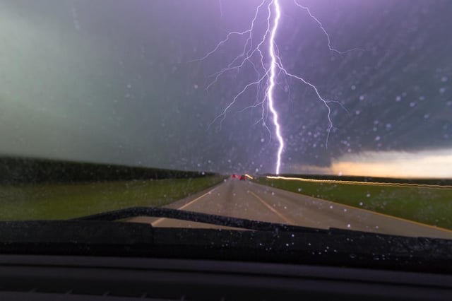 Driving in a storm presents several challenges
