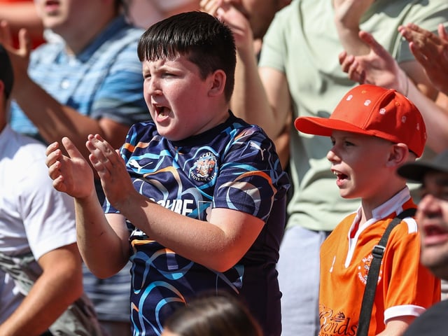 Seasiders supporters showed their support in the sun for Richard Keogh's side.