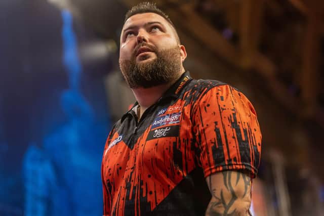Michael Smith meets Chris Dobey in the Betfred World Matchplay at Blackpool's Winter Gardens on Tuesday Picture: Taylor Lanning/PDC