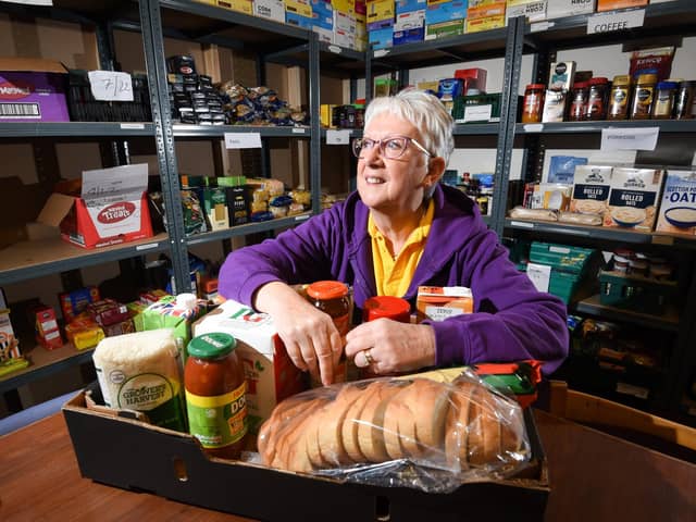 Project manager Linda Salkeld at Fylde Foodbank in St Annes