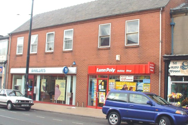 Barclays Bank and Lunn Poly Holiday Shop in Lord Street stood on the site of where the old Regent Cinema was before it was demolished in the 1980's