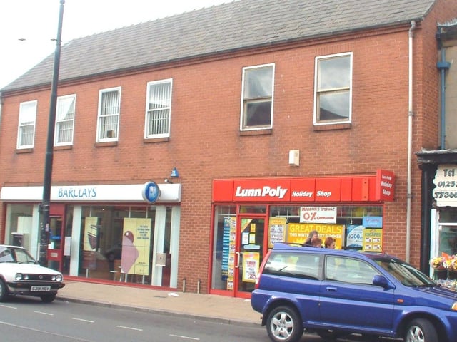 Barclays Bank and Lunn Poly Holiday Shop in Lord Street stood on the site of where the old Regent Cinema was before it was demolished in the 1980's
