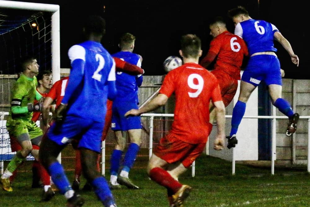Josh Westwood was credited with Squires Gate's second goal Photo: Ian Moore