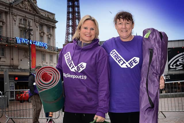 Jane Hugo (right) is urging people to sign up for the Big SleepOut