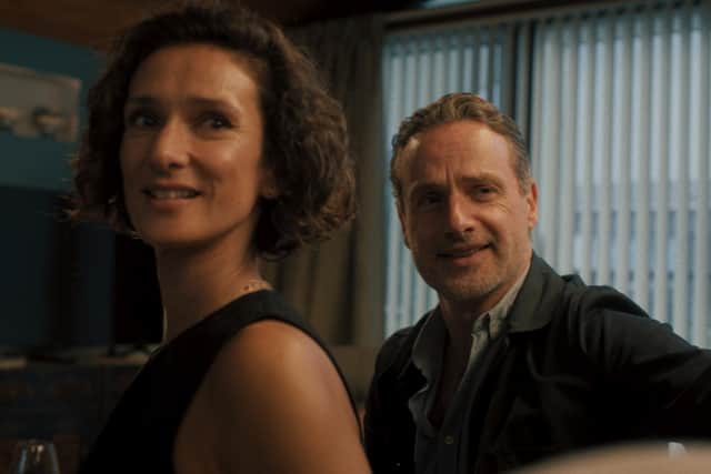 Indira Varma (Fi) and Andrew Lincoln (John) head to the Scottish Highlands in ITV's new drama series Coldwater (Picture: ITV/Sister Pictures)