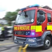 Blackpool and South Shore fire engines attended a building fire on the Promenade