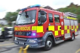 Blackpool and South Shore fire engines attended a building fire on the Promenade