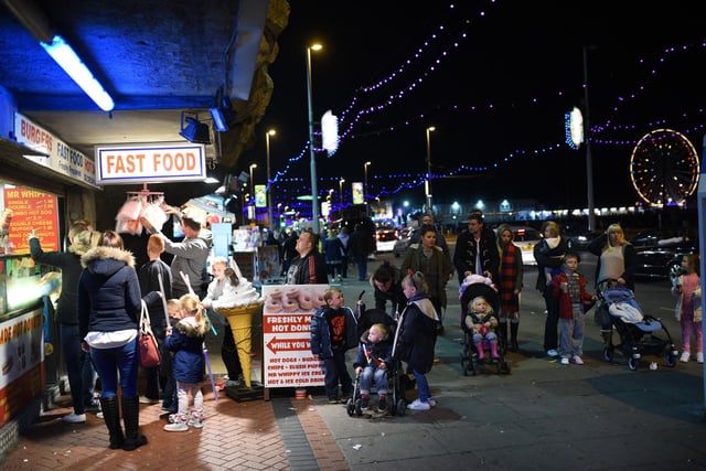 Louise Swindells: "Hot dogs and onions, sand and sea water" Suzy Greenwood: "fatty beef burger stands"