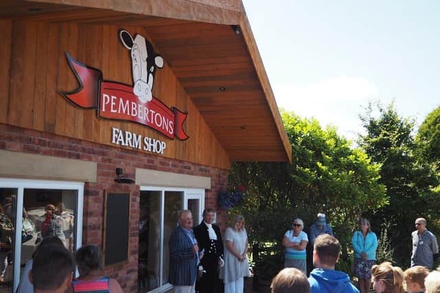 Andrew Pemberton opens the Pembertons Farm Shop, Lytham in 2017.