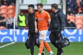 Jordan Thorniley suffered concussion during Blackpool's last game