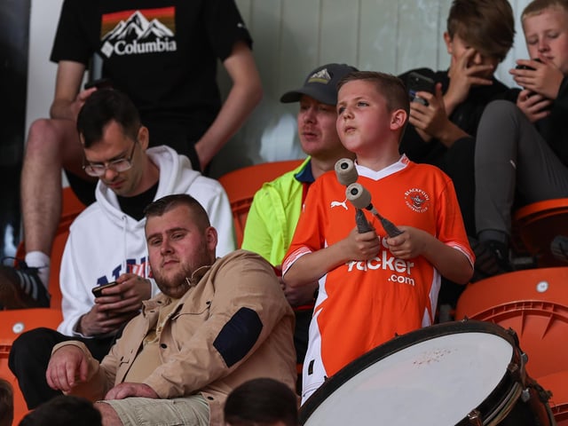 Seasiders supporters showed their support in the sun for Richard Keogh's side.