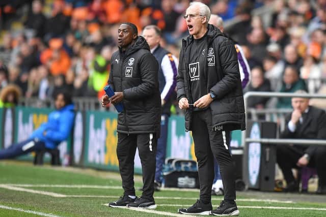 Mick McCarthy with assistant Terry Connor