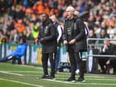 Mick McCarthy with assistant Terry Connor